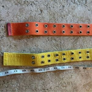 Colorful Kids Belt Set - Orange and Yellow